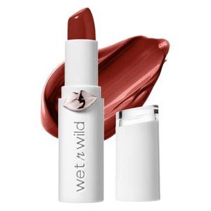 Lipstick By Wet n Wild Mega Last High-Shine Lipstick Lip Color Makeup, Red Crims